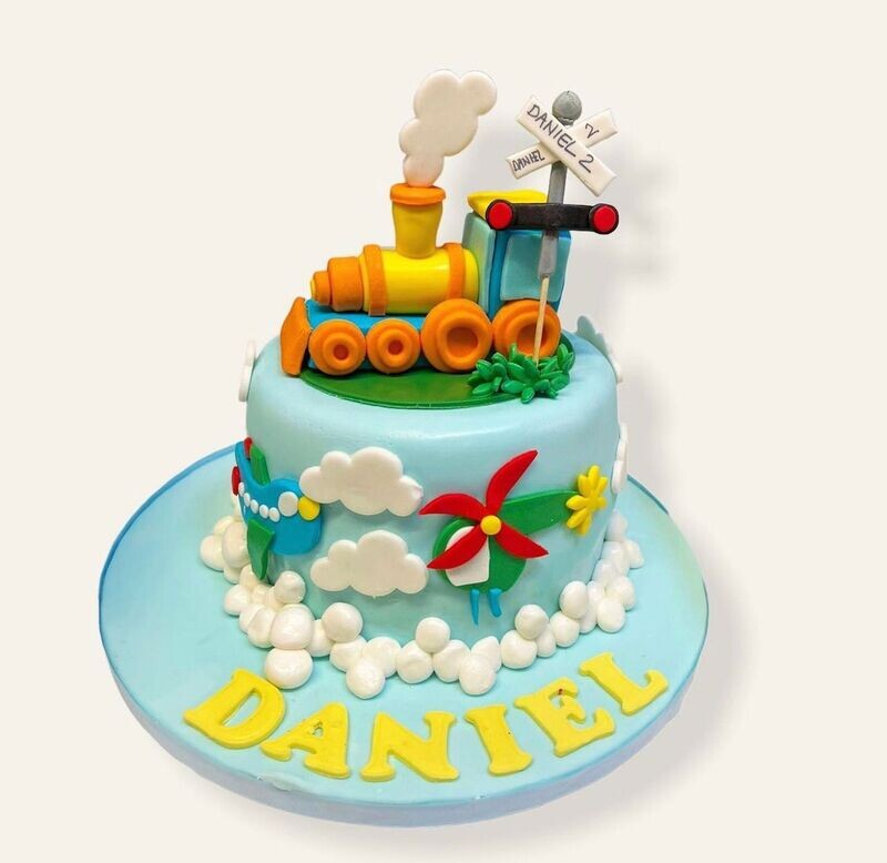 Train Theme Cake