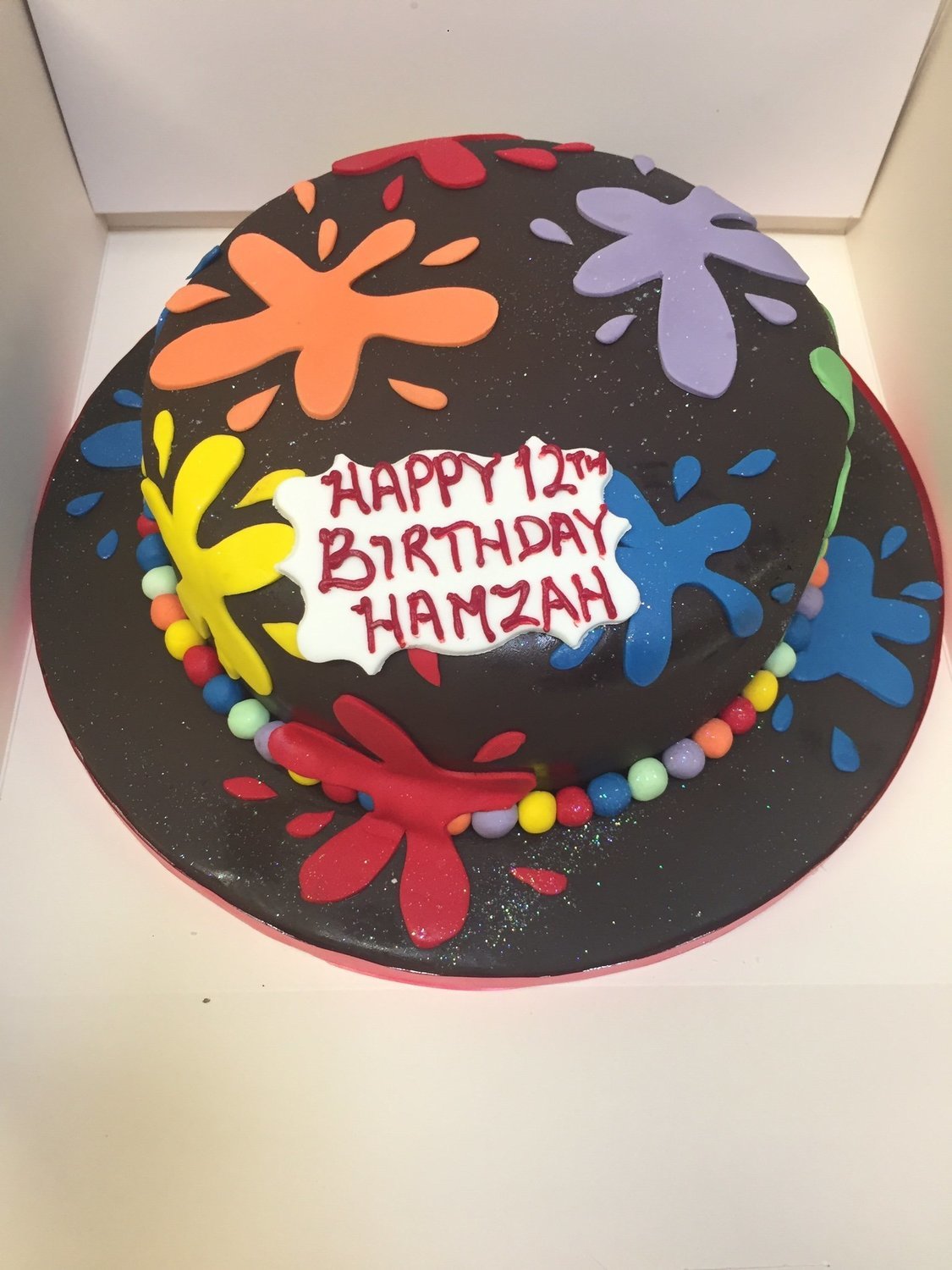 Paint Splatter Cake