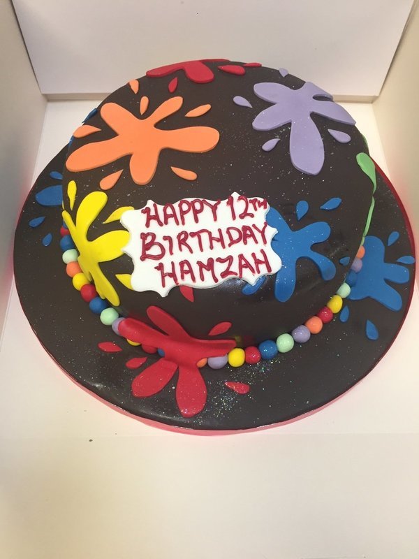 Paint Splatter Cake