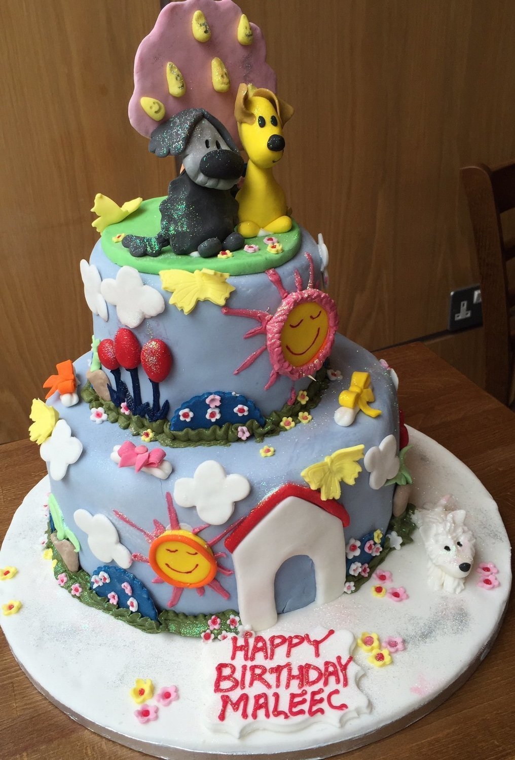 Dogs and Sunshine Cake