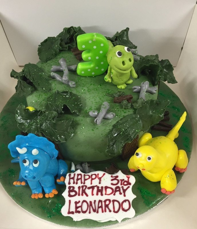 Dinosaur Figure Cake