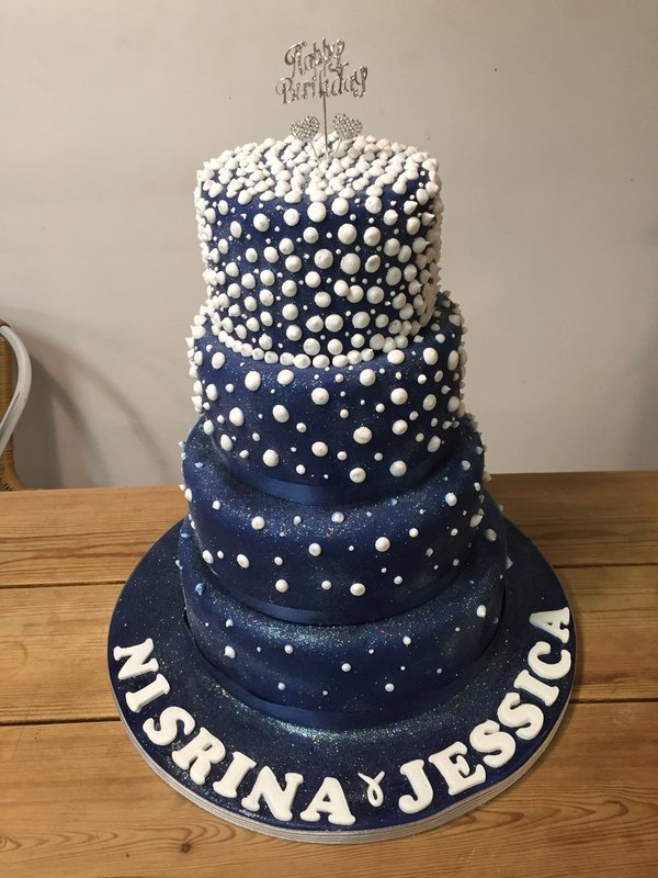 Navy | Iced Pearls