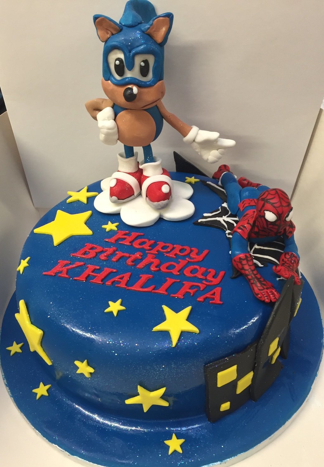 Sonic | Spiderman  Cake
