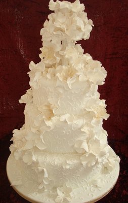 Elegant Embroidery | Hand Crafted Sugar Work Wedding Cake