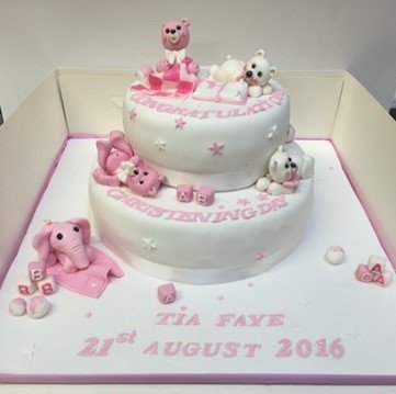 Teddy's Christening Cake