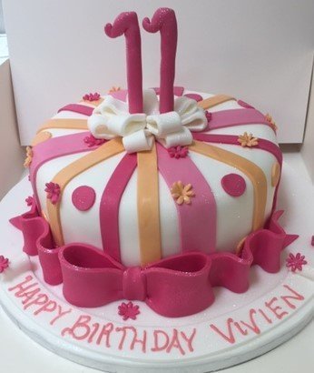 Pink Themed Cake Pink Themed Cake