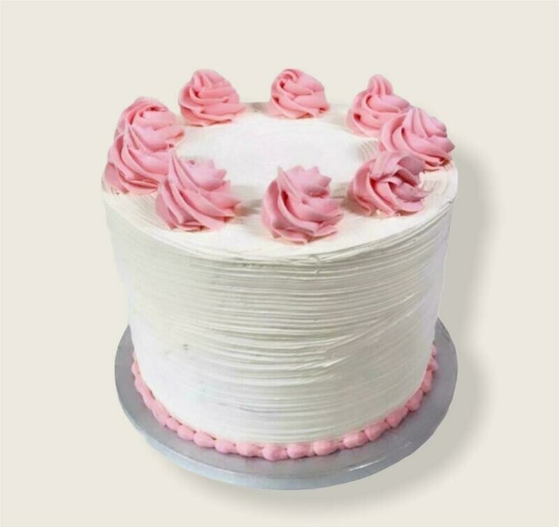 Pink Frosted Cream Cake Pink Frosted Cream Cake