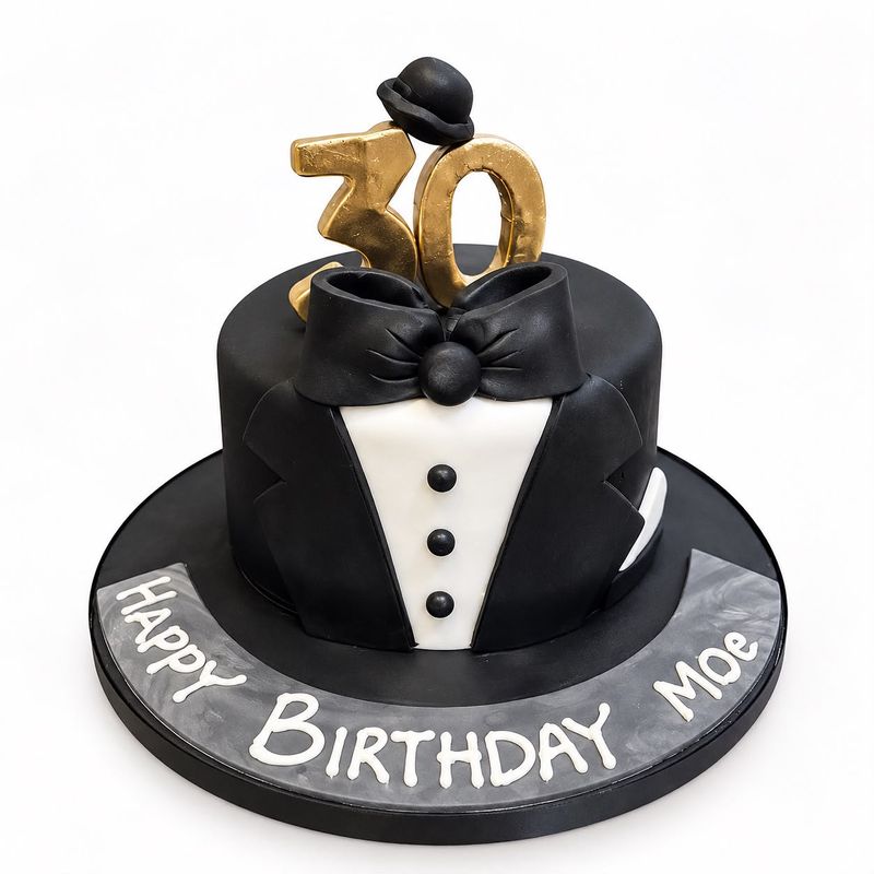 Suit | Tuxedo Themed Cake Suit | Tuxedo Themed Cake