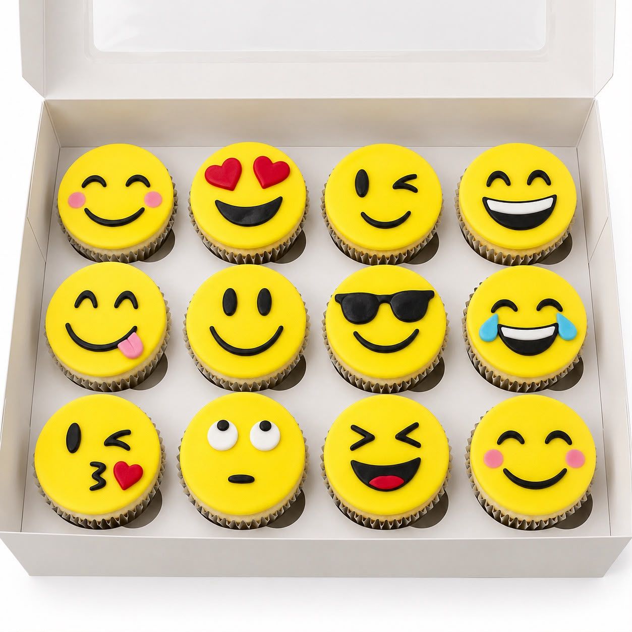 Emoji Cupcakes - box of 12 Emoji Cupcakes - box of 12