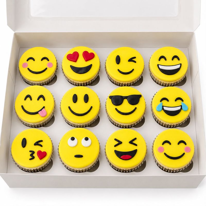 Emoji Cupcakes - box of 12 Emoji Cupcakes - box of 12
