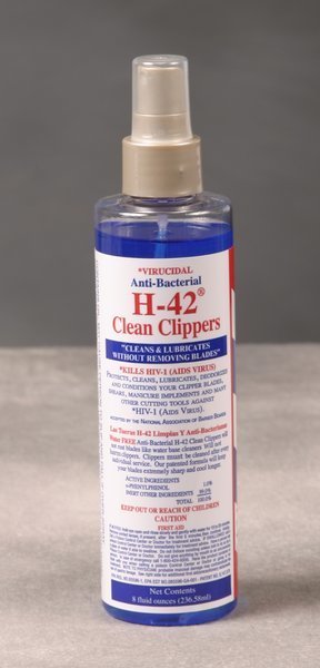 Virucidal Anti-Bacterial H-42 Clean Clippers® 8 oz Pump Spray