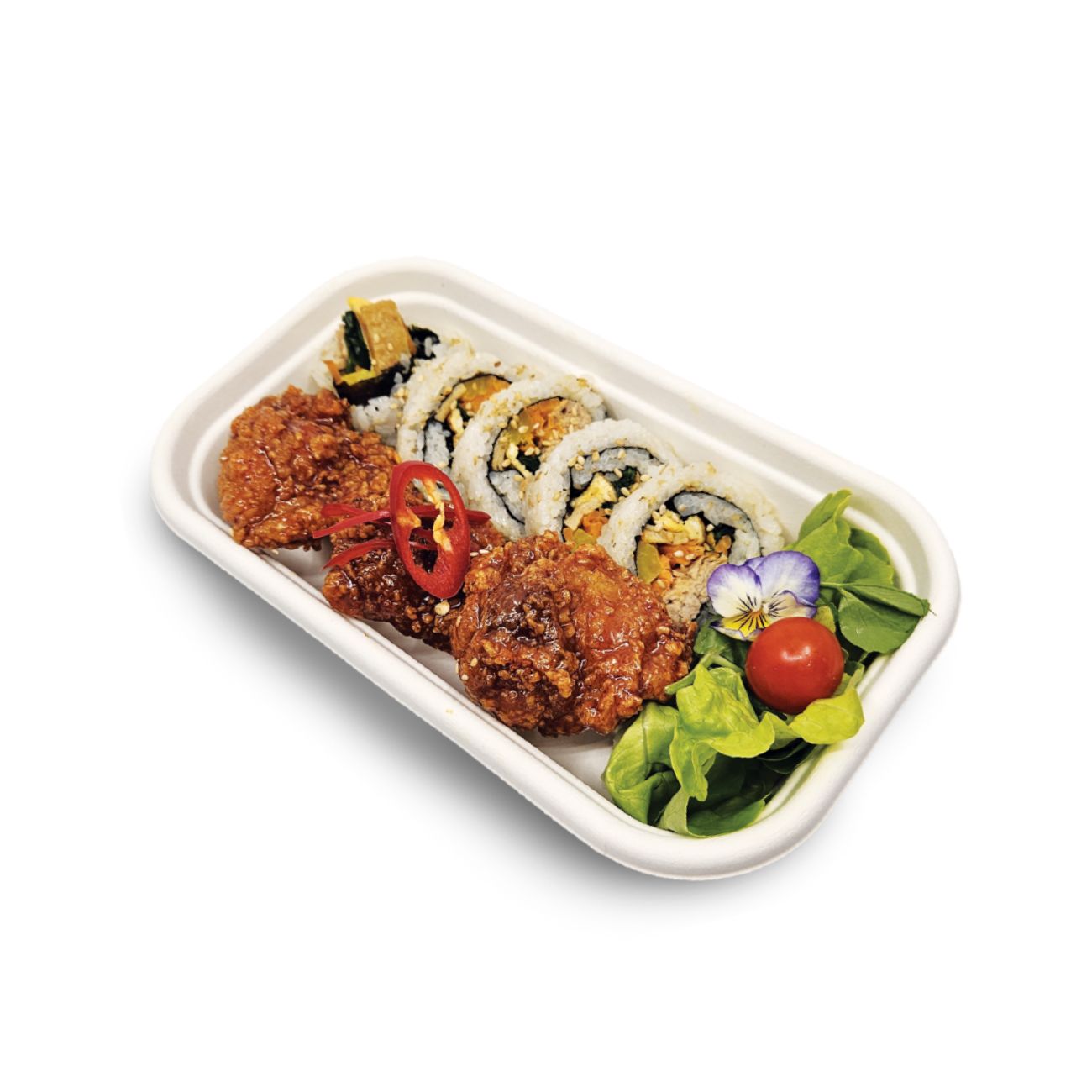 Kimbap &amp; Chicken Box