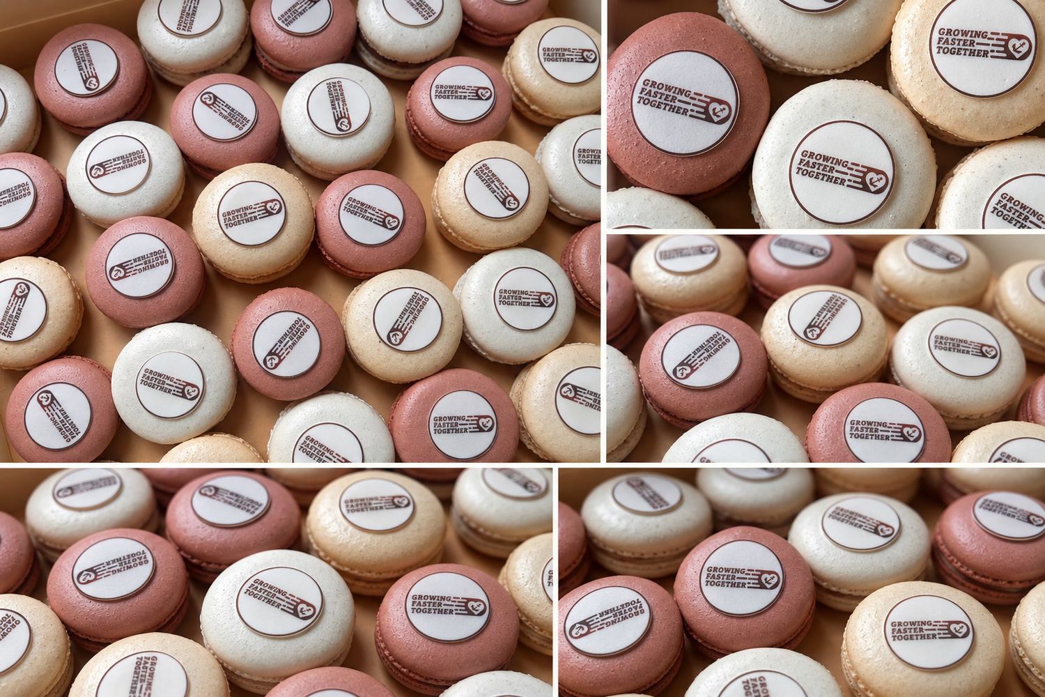 Macarons met logo