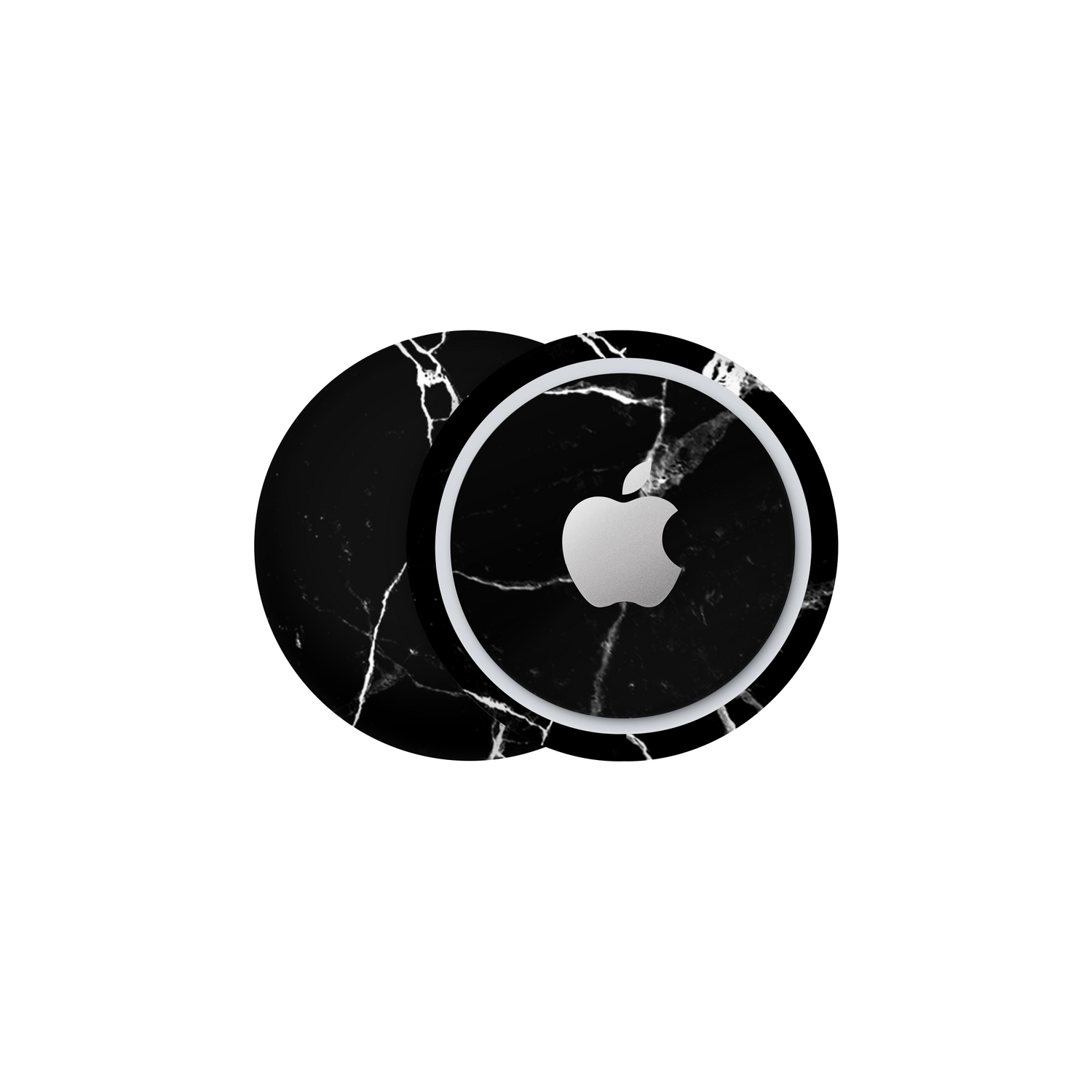 AirTag - Marble Black Skin