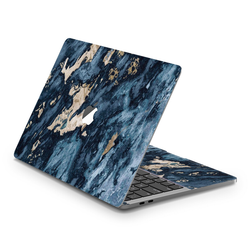 MacBook - Marble Royal Blue Skin