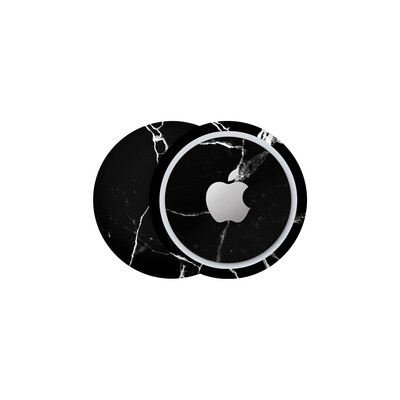 AirTag - Marble Black Skin