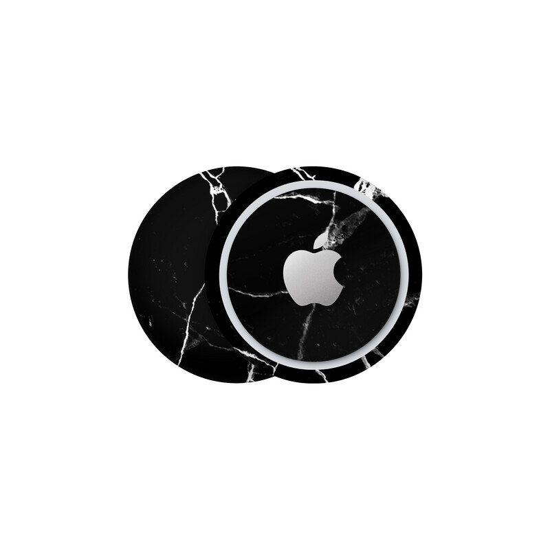 AirTag - Marble Black Skin