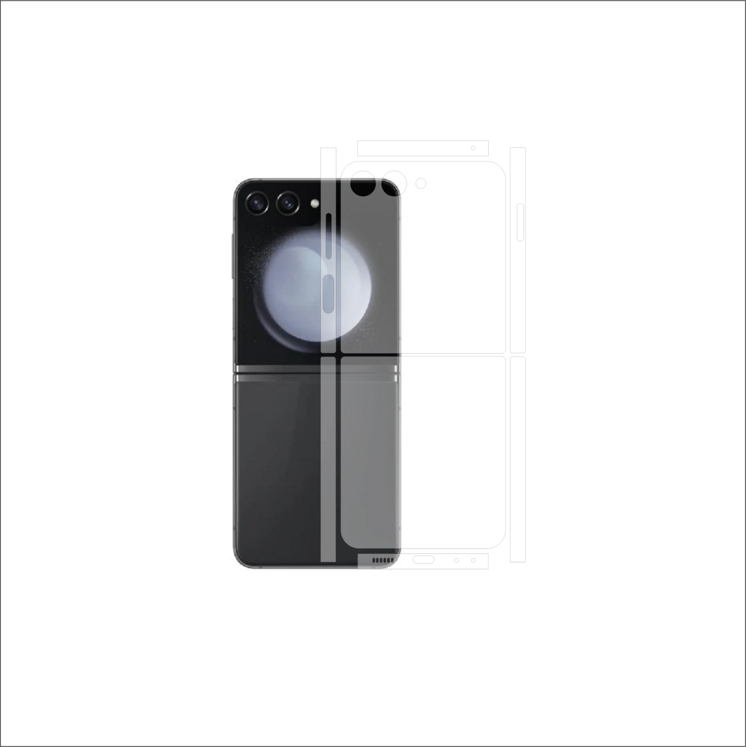 Z Flip - Clear Self-Healing