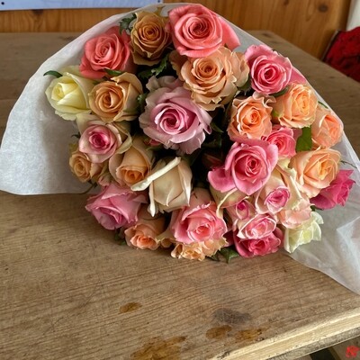 Rosen Bund 30cm rosa mix
