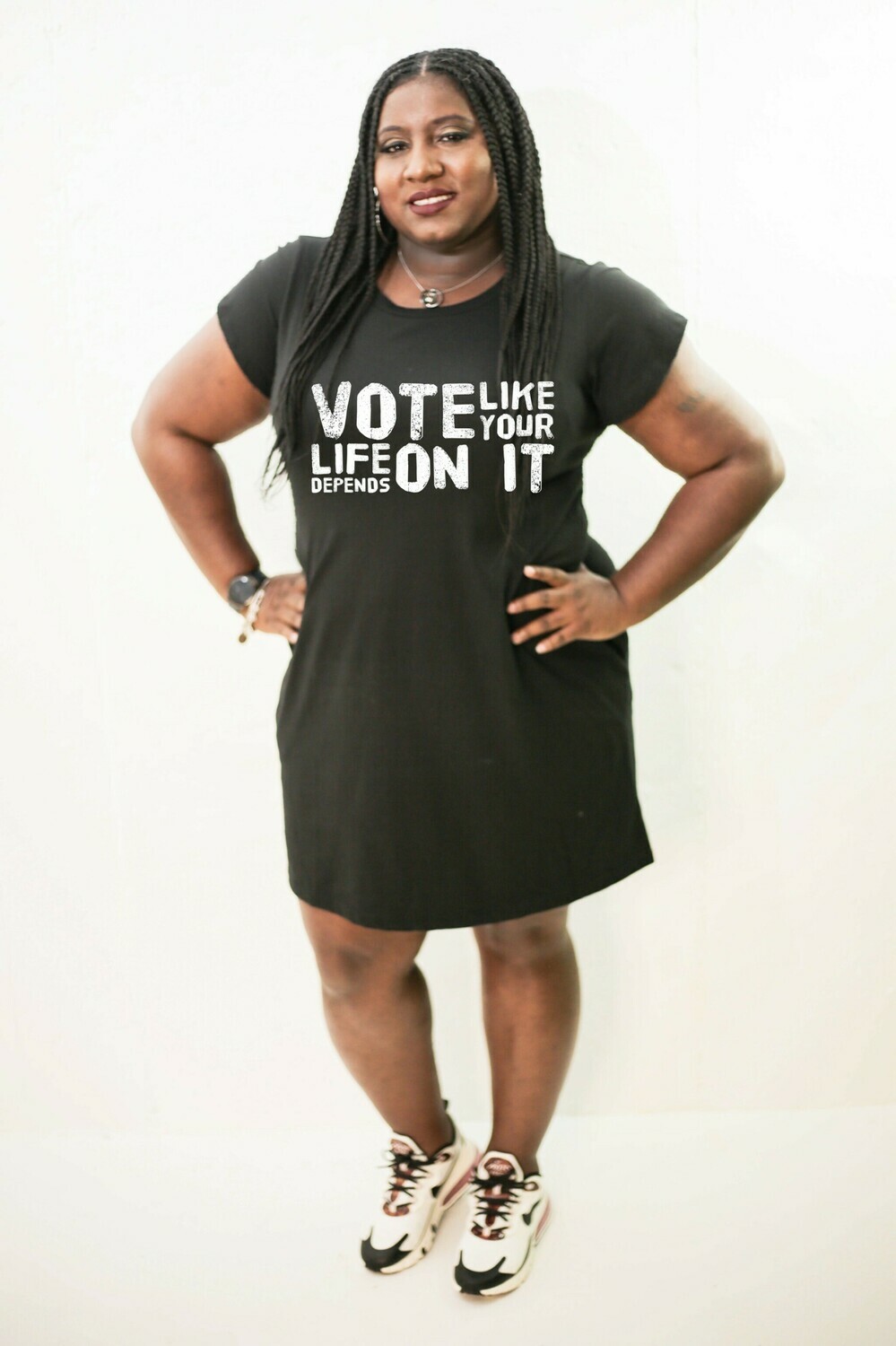 VOTE LIKE YOUR LIFE DEPENDS ON IT TSHIRT DRESS VOTE LIKE YOUR LIFE DEPENDS ON IT TSHIRT DRESS