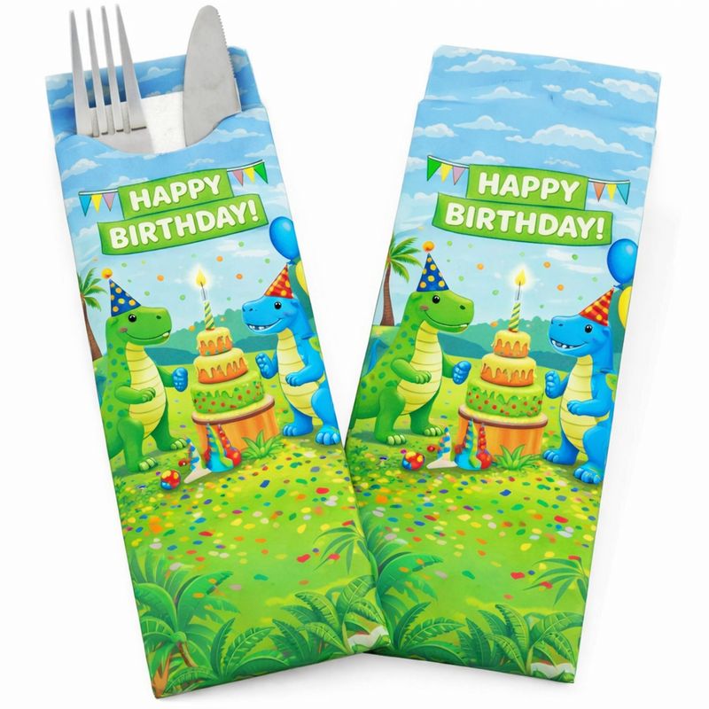 Pochette à couverts + set