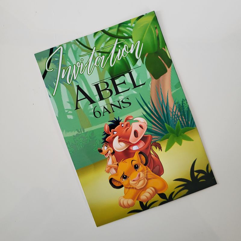 Simba Carte d'invitation( A5 )