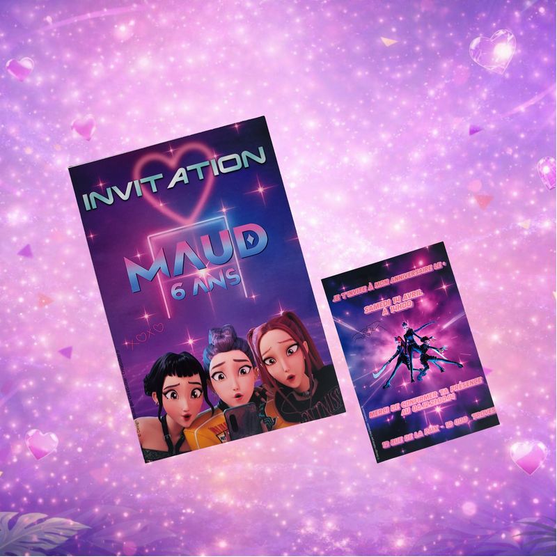 K-pop Carte d'invitation( A5 )