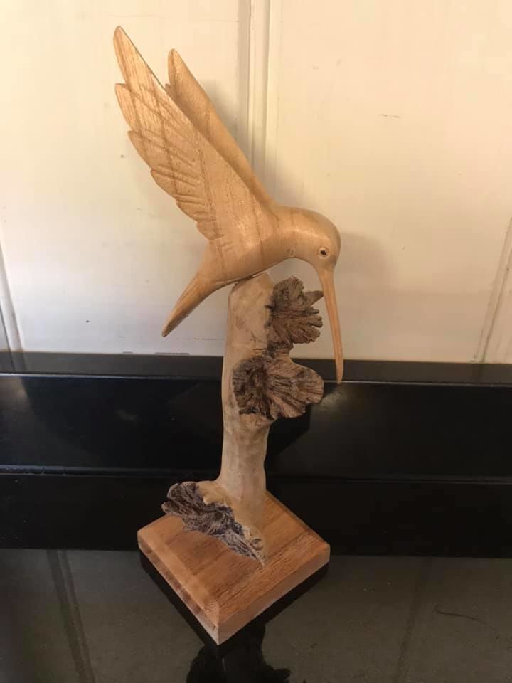 Hummingbird Carving