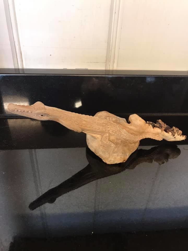 Crocodile Carving