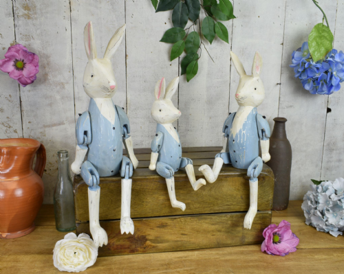 Blue Waist Coat Rabbit Puppets