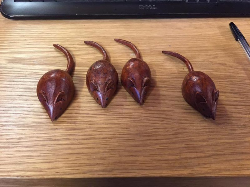 Wooden Brown Mice