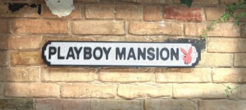 Playboy Mansion Sign