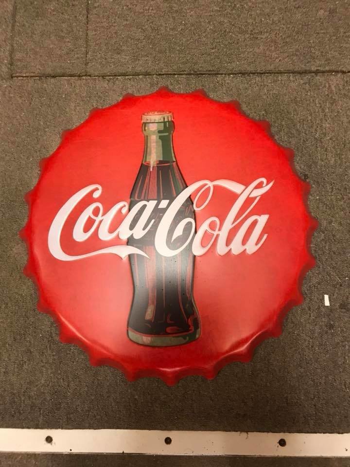 Coca Cola Tin Bottle Cap Hanger