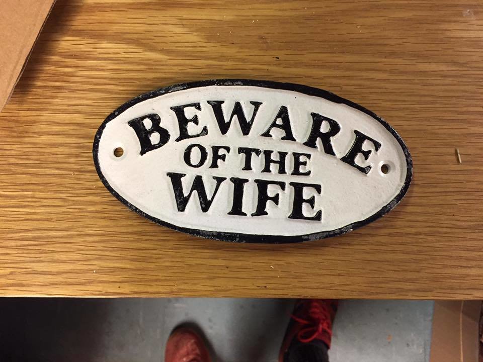Beware Of The Wife Cast Plaque