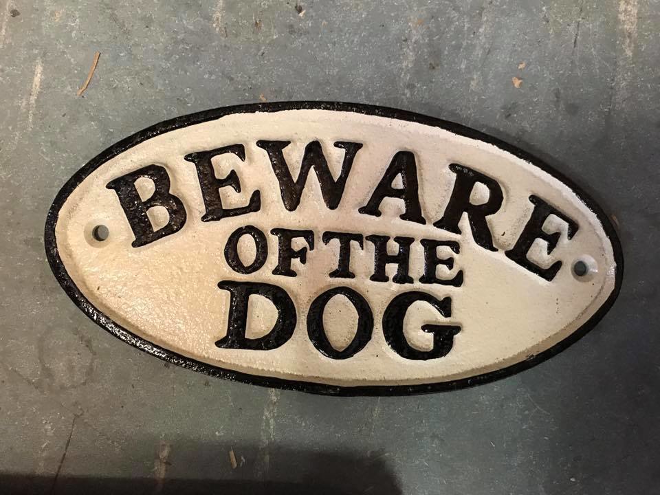 Beware Of The Dog Cast Plaque