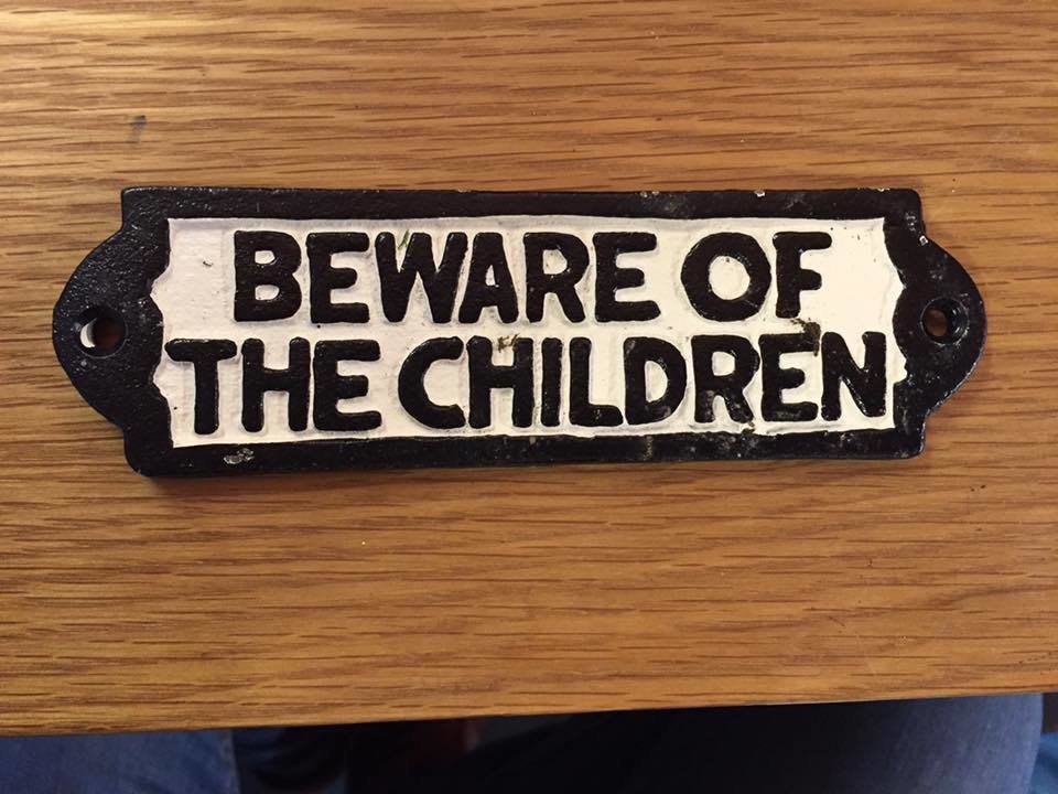 Beware Of The Children Cast Plaque