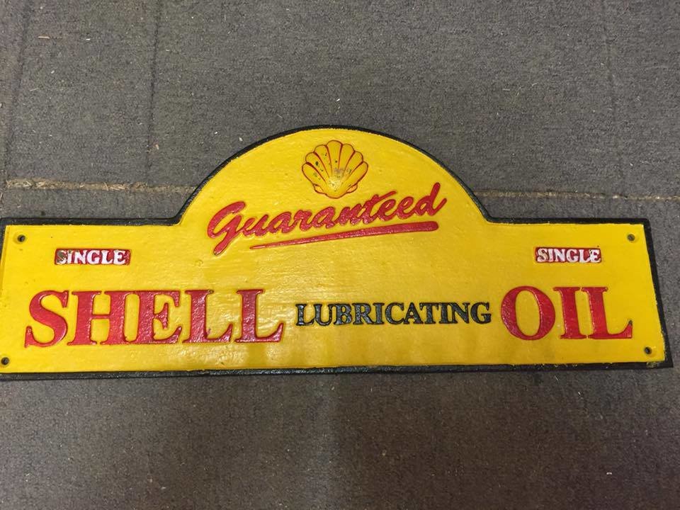 Shell Oil Cast Plaque