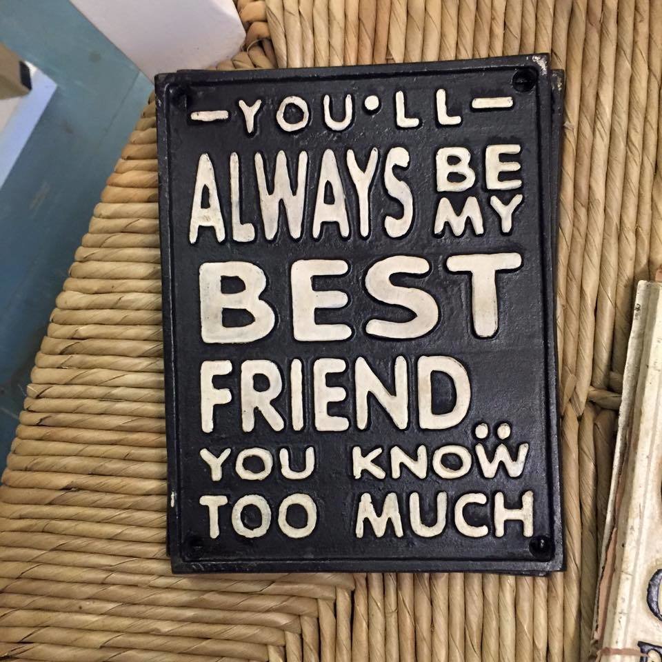 You'll Always Be My Best Friend You Know Too Much Cast Plaque You'll Always Be My Best Friend You Know Too Much Cast Plaque