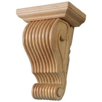 Large Reeded Corbel with Capping