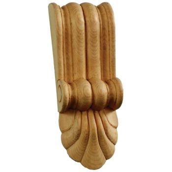Large Reeded Classical Corbel with Fan Base Large Reeded Classical Corbel with Fan Base