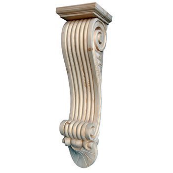 XXL Reeded Corbel with Capping XXL Reeded Corbel with Capping