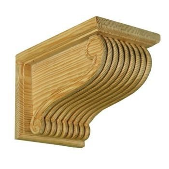 Large Reeded Ceiling Corbel with Capping Large Reeded Ceiling Corbel with Capping