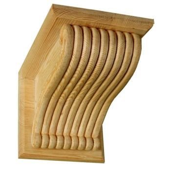 XXL Reeded Ceiling Corbel with Capping XXL Reeded Ceiling Corbel with Capping