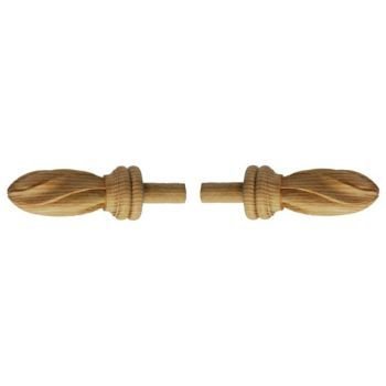 Spiral Reeded & Fluted Curtain Rail Finials Spiral Reeded & Fluted Curtain Rail Finials