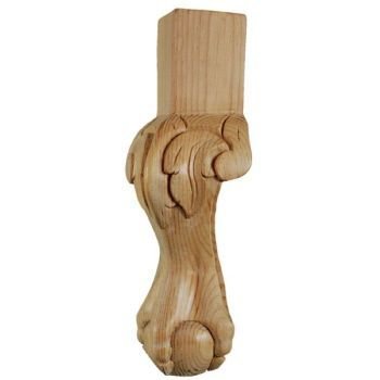 Small Ball and Claw Cabriole Leg with Carved Knee Small Ball and Claw Cabriole Leg with Carved Knee