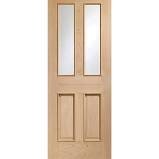 Malton With Raised Mouldings Oak WithClear Bevelled Glass Malton With Raised Mouldings Oak WithClear Bevelled Glass