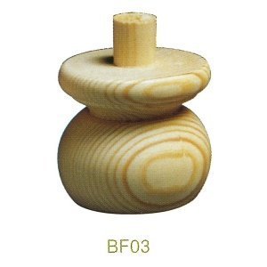 Victorian Bun 90mm Dia x 80mm H Pine Furniture Feet