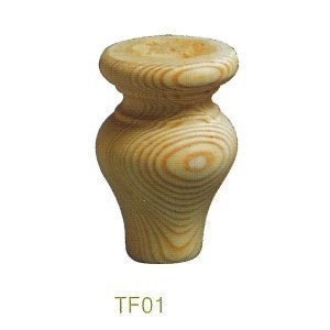 Tulip Foot 65mm Dia x 100mm H Pine Furniture Feet