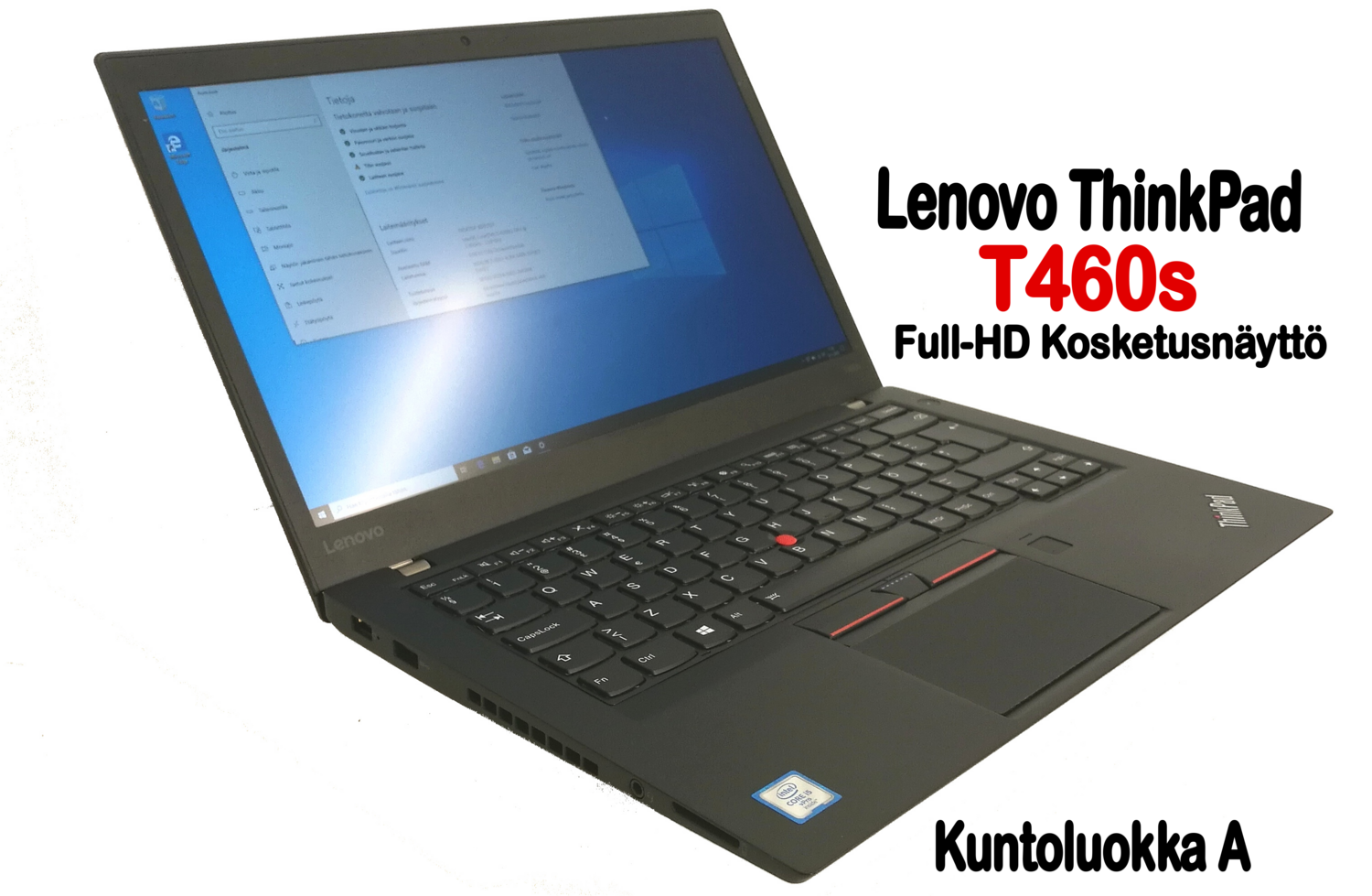 Lenovo T460s Ultrabook Core i5-6300U / Full-HD  IPS- kosketusnäytöllä ja huippunopealla NVMe M2-SSD:llä! / A-grade