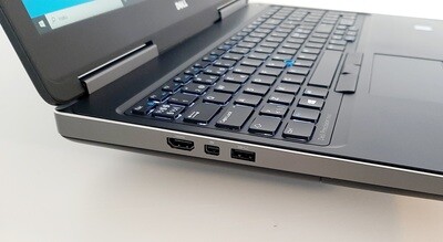 Dell Precision 7510 - huippukannettava. 6:th gen i7 (4-Core) 32gb ram/ 512gb NVMe m2. SSD  A-grade